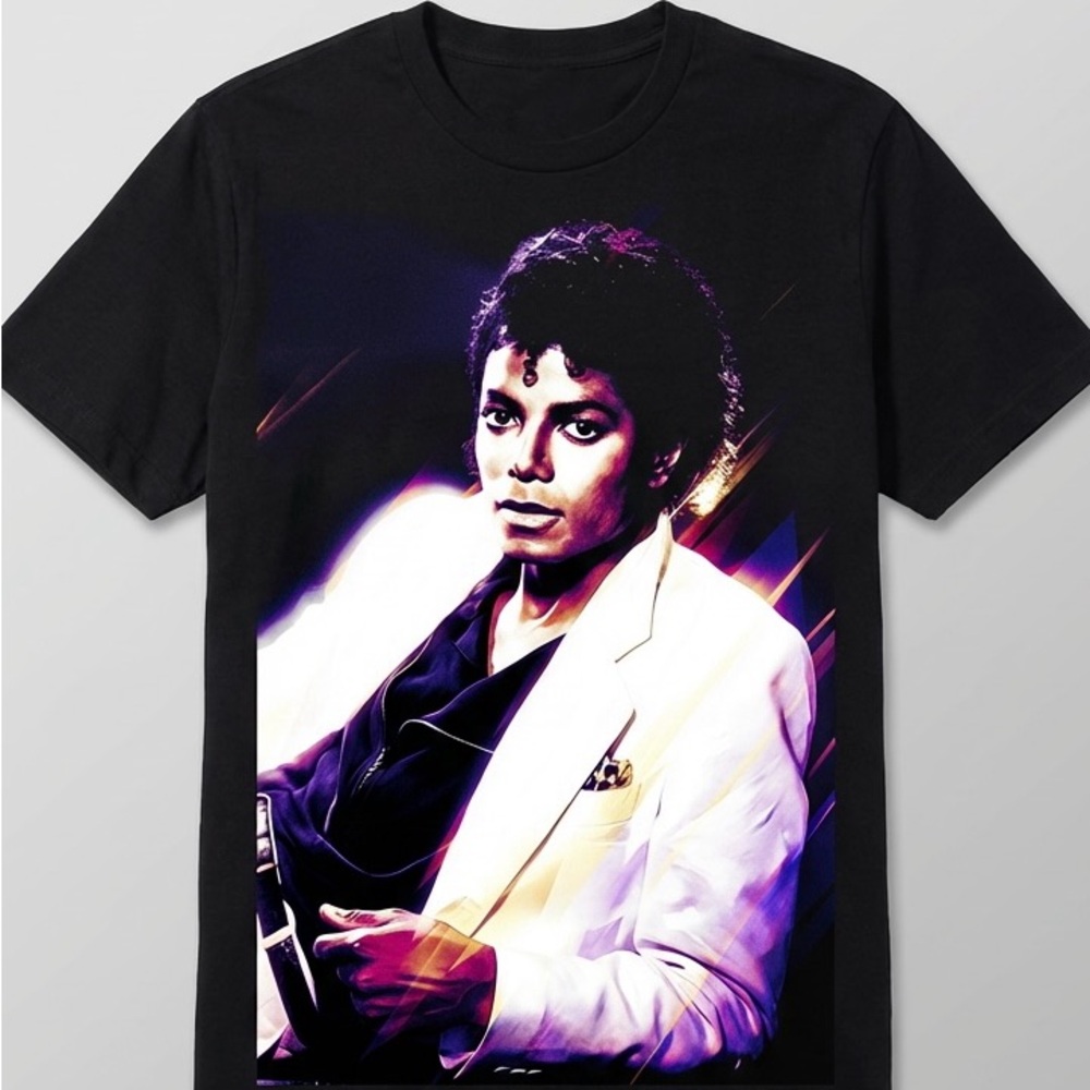 Michael Jackson Black Graphic T-Shirt